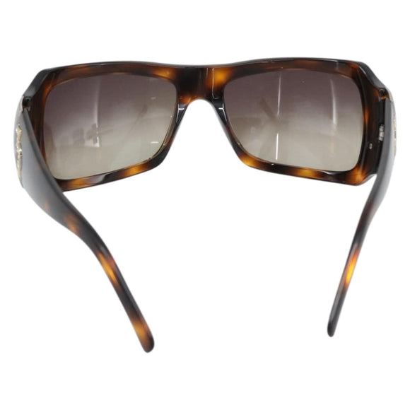 BVLGARI Sunglasses Plastic Brown Gold Auth BA14044