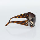 BVLGARI Sunglasses Plastic Brown Gold Auth BA14044-3