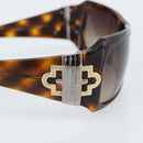 BVLGARI Sunglasses Plastic Brown Gold Auth BA14044-4