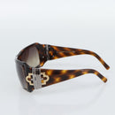 BVLGARI Sunglasses Plastic Brown Gold Auth BA14044-5
