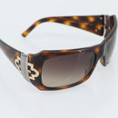 BVLGARI Sunglasses Plastic Brown Gold Auth BA14044-7