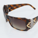 BVLGARI Sunglasses Plastic Brown Gold Auth BA14044-8