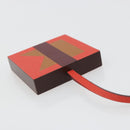 HERMES Retort Okare K Bag Charm Leather Orange Auth BA14045M-8