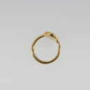 LOUIS VUITTON LV Confetti Ring Metal Fuchsia Pink Gold Tone M1921L Auth BA14048M-9