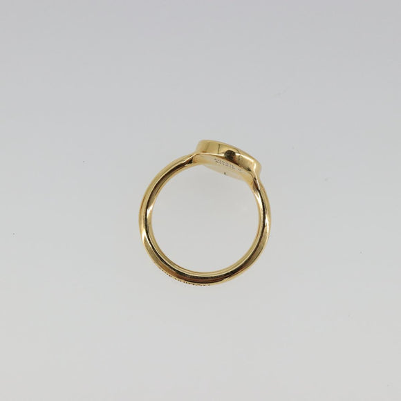 LOUIS VUITTON LV Confetti Ring Metal Fuchsia Pink Gold Tone M1921L Auth BA14048M