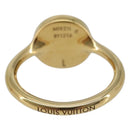 LOUIS VUITTON LV Confetti Ring Metal Fuchsia Pink Gold Tone M1921L Auth BA14048M-3