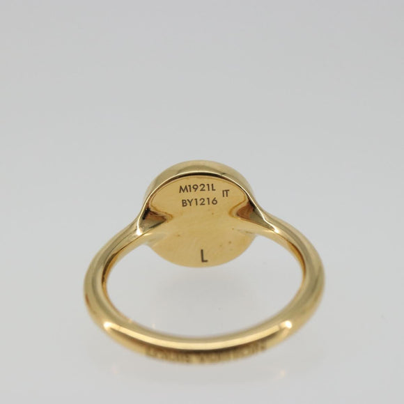 LOUIS VUITTON LV Confetti Ring Metal Fuchsia Pink Gold Tone M1921L Auth BA14048M