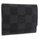 LOUIS VUITTON Damier Grafitte Bouton de Manchette Cuff Case LV Auth BA14050-1