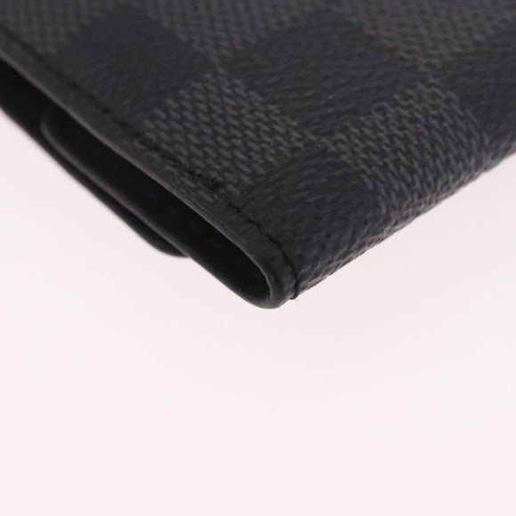 LOUIS VUITTON Damier Grafitte Bouton de Manchette Cuff Case LV Auth BA14050