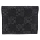LOUIS VUITTON Damier Grafitte Bouton de Manchette Cuff Case LV Auth BA14050-2