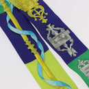 HERMES Twilly Scarf Silk 2 Set Blue Red Green Auth BA14066-19