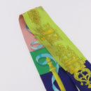 HERMES Twilly Scarf Silk 2 Set Blue Red Green Auth BA14066-20