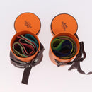 HERMES Twilly Scarf Silk 2 Set Blue Red Green Auth BA14066-21