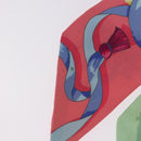 HERMES Twilly Scarf Silk 2 Set Blue Red Green Auth BA14066-4