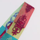HERMES Twilly Scarf Silk 2 Set Blue Red Green Auth BA14066-7