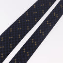 GUCCI Horsebit Necktie Silk Jacquard Blue Auth BA14067M-3