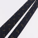 GUCCI Horsebit Necktie Silk Jacquard Blue Auth BA14067M-4
