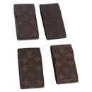 LOUIS VUITTON Monogram Etui Cigarette Case 4 Set LV Auth BA14068-1