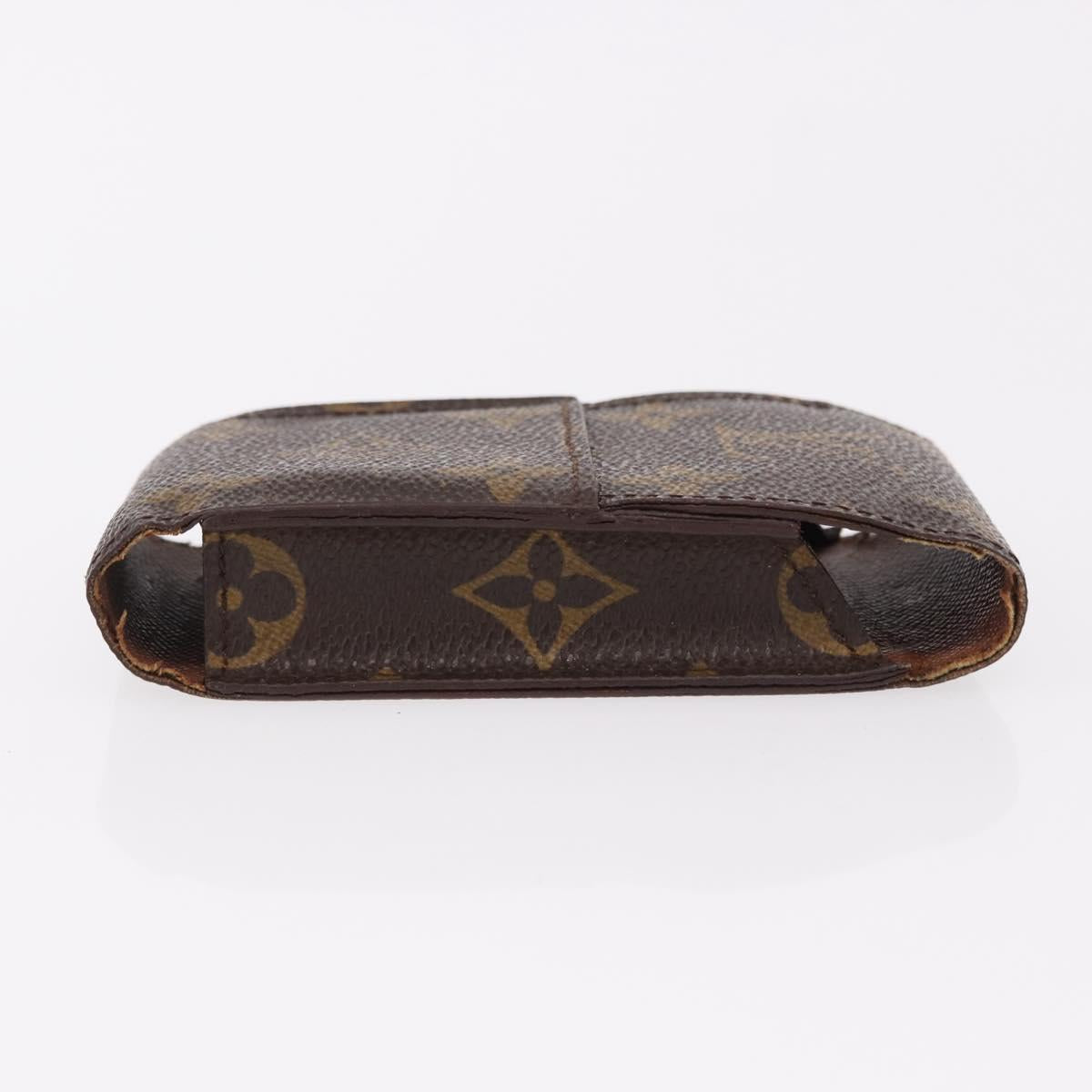 etui cigarette louis vuitton Damier Ebene Case Brown outside LOUIS VUITTON Monogram Etui Cigarette