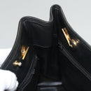 CHANEL Matelasse Chain Shoulder Bag Lamb Skin Black Gold CC Auth BA1407-19