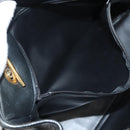 CHANEL Matelasse Chain Shoulder Bag Lamb Skin Black Gold CC Auth BA1407-22