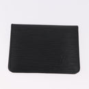 LOUIS VUITTON Epi Wallet 6 Set Black LV Auth BA14071-25