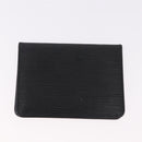 LOUIS VUITTON Epi Wallet 6 Set Black LV Auth BA14071-26