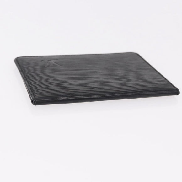 LOUIS VUITTON Epi Wallet 6 Set Black LV Auth BA14071