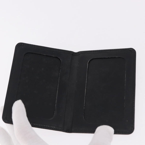 LOUIS VUITTON Epi Wallet 6 Set Black LV Auth BA14071
