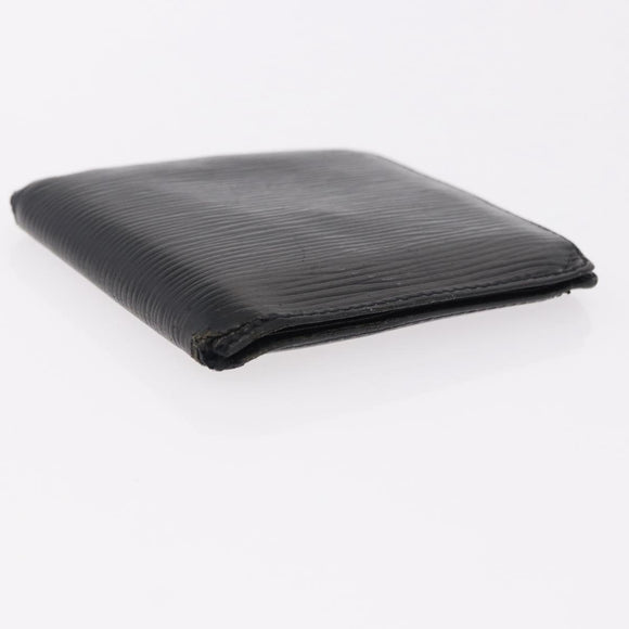 LOUIS VUITTON Epi Wallet 6 Set Black LV Auth BA14071