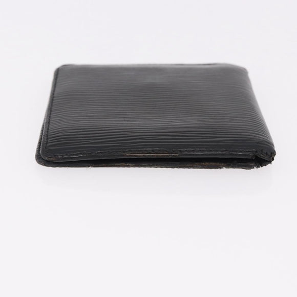 LOUIS VUITTON Epi Wallet 6 Set Black LV Auth BA14071