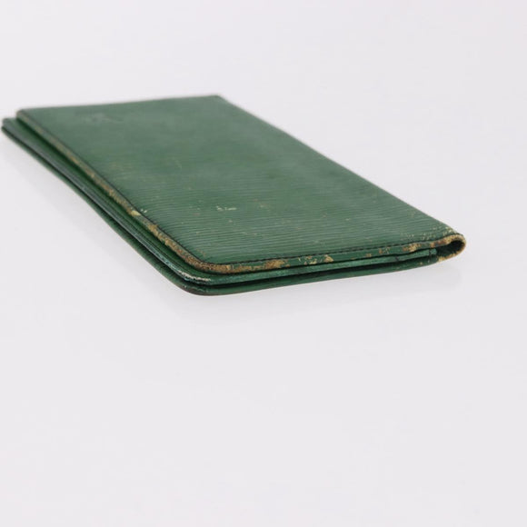 LOUIS VUITTON Epi Wallet 6 Set Black Blue Green LV Auth BA14072