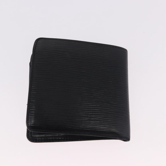 LOUIS VUITTON Epi Wallet 6 Set Black Blue Green LV Auth BA14072
