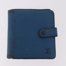 LOUIS VUITTON Epi Wallet 6 Set Black Blue Green LV Auth BA14072-2