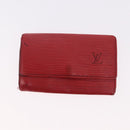 LOUIS VUITTON Epi Wallet 6 Set Black Blue Green LV Auth BA14072-34