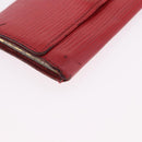 LOUIS VUITTON Epi Wallet 6 Set Black Blue Green LV Auth BA14072-39