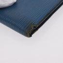 LOUIS VUITTON Epi Wallet 6 Set Black Blue Green LV Auth BA14072-7