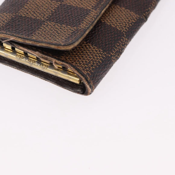 LOUIS VUITTON Monogram Damier Wallet 6 Set LV Auth BA14073