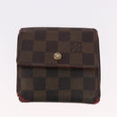 LOUIS VUITTON Monogram Damier Wallet 6 Set LV Auth BA14073-40