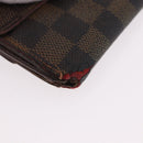 LOUIS VUITTON Monogram Damier Wallet 6 Set LV Auth BA14073-45
