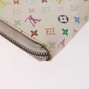 LOUIS VUITTON Monogram Multicolor Zippy Wallet White M60274 LV Auth BA14074-15