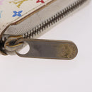 LOUIS VUITTON Monogram Multicolor Zippy Wallet White M60274 LV Auth BA14074-8