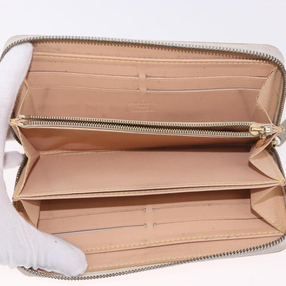 LOUIS VUITTON Monogram Multicolor Zippy Wallet White M60274 LV Auth BA14074
