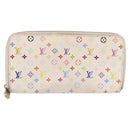 LOUIS VUITTON Monogram Multicolor Zippy Wallet White M60274 LV Auth BA14074-13