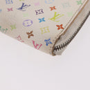 LOUIS VUITTON Monogram Multicolor Zippy Wallet White M60274 LV Auth BA14074-14