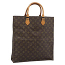 LOUIS VUITTON Monogram Sac Plat Hand Bag M51140 LV Auth BA14080A-1