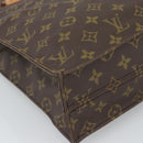 LOUIS VUITTON Monogram Sac Plat Hand Bag M51140 LV Auth BA14080A-14
