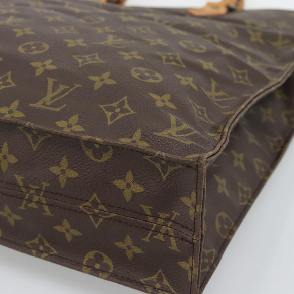 LOUIS VUITTON Monogram Sac Plat Hand Bag M51140 LV Auth BA14080A