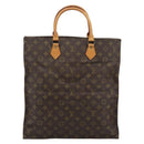 LOUIS VUITTON Monogram Sac Plat Hand Bag M51140 LV Auth BA14080A-2