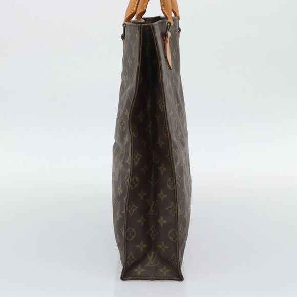LOUIS VUITTON Monogram Sac Plat Hand Bag M51140 LV Auth BA14080A